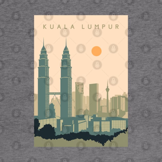 Kuala Lumpur city landscape by Zakaria Azis